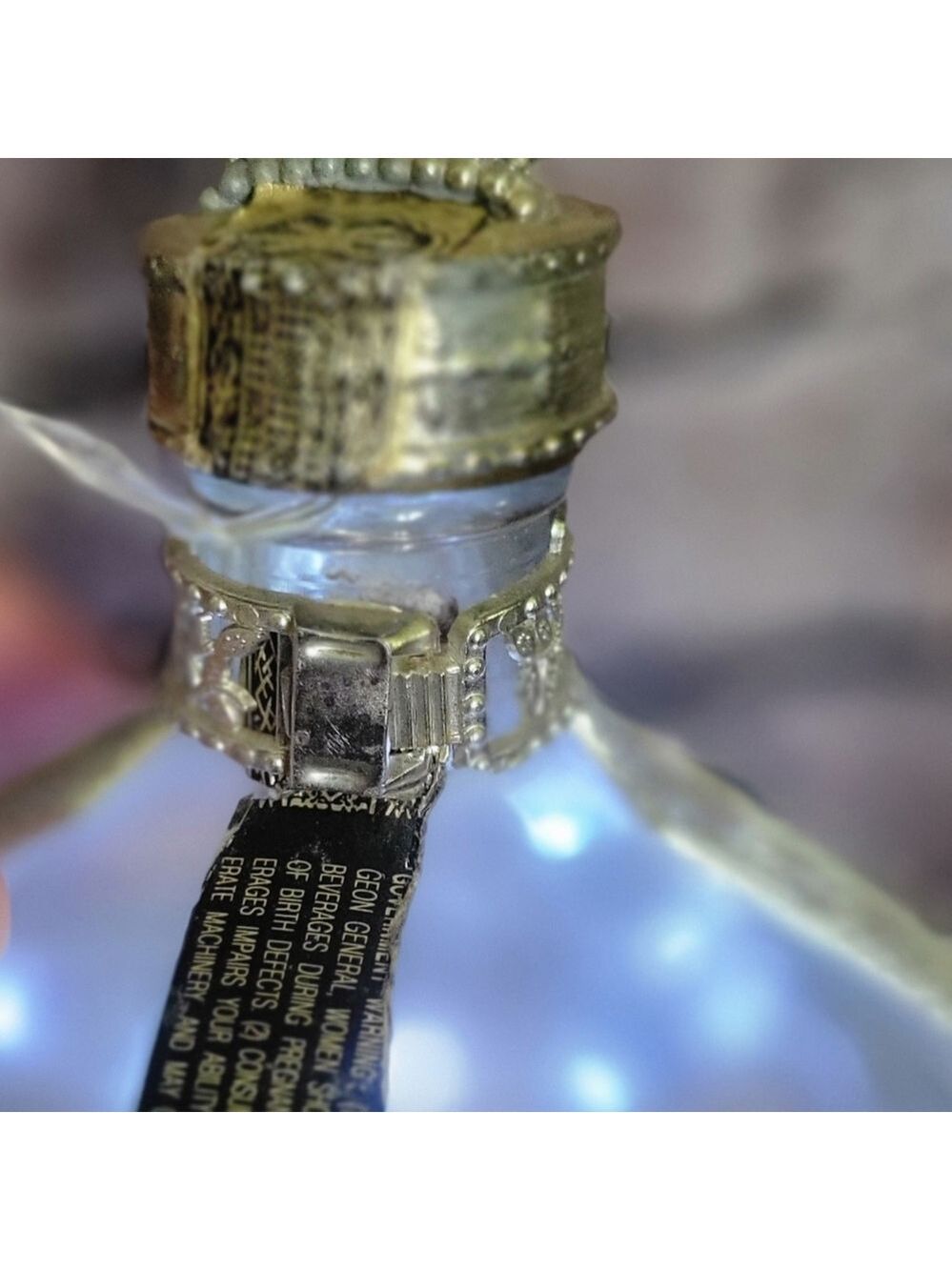 Vintage Chambord Royal Deluxe Liqueur Bottle Fairy Lights - Picture 7 of 8